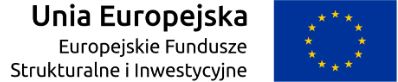 Flaga Unii Europejskiej wraz z tekstem Unia Europejska